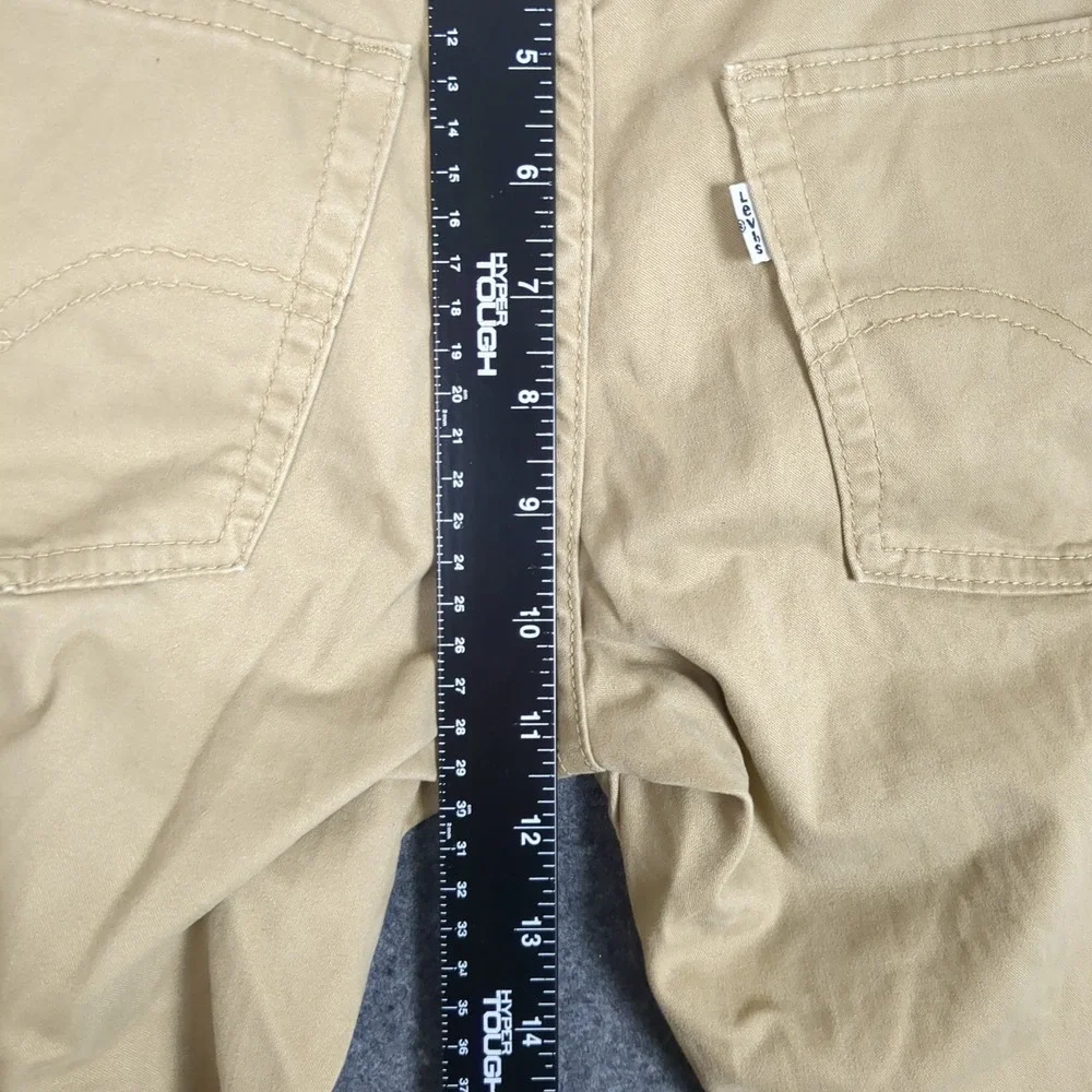 Levis 511 Slim Khaki Tan Chino Pants Boys Size 16 Reg W28 L28 Stretch‎ Cotton